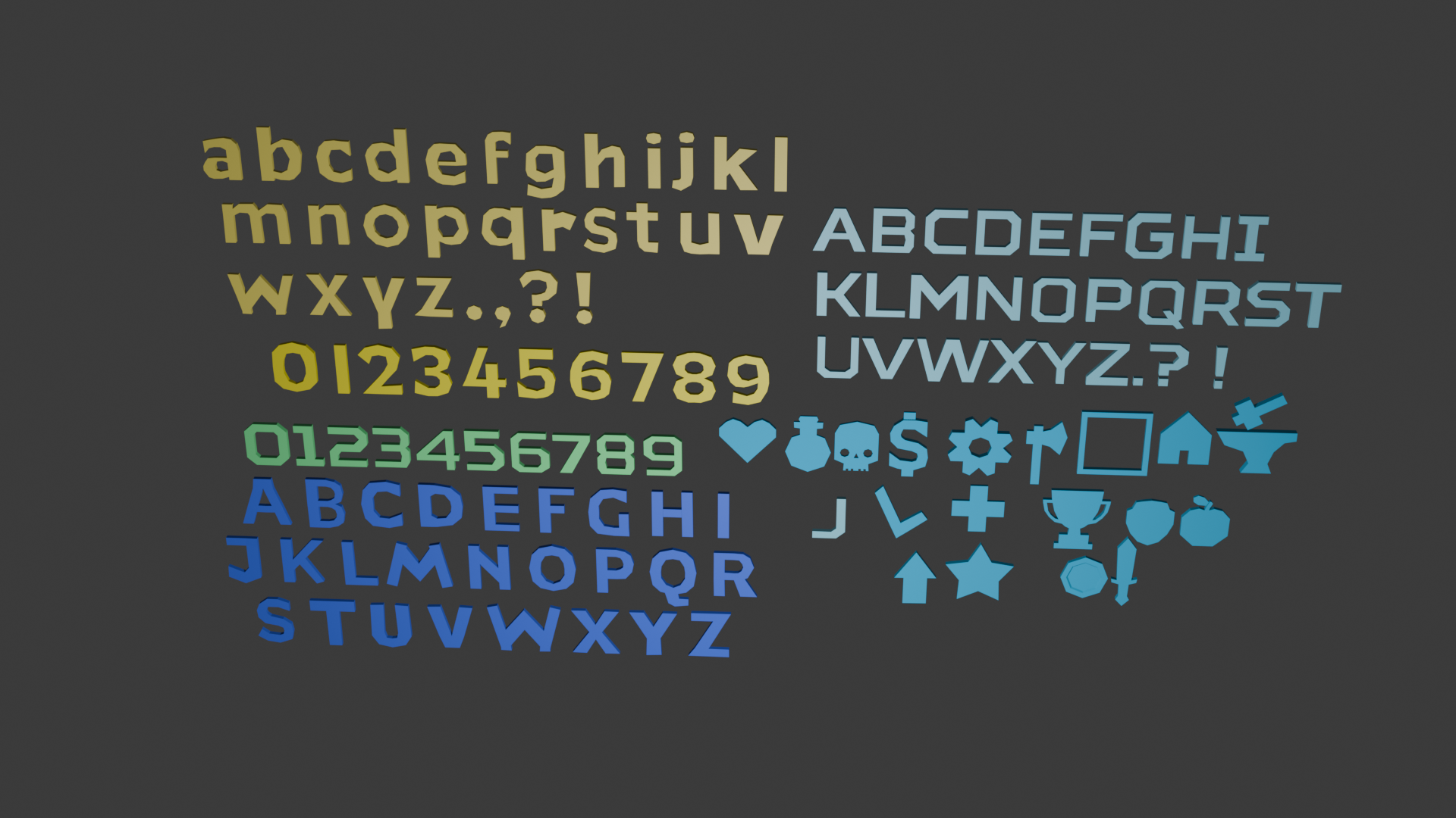 Preview image for Letters and Icons